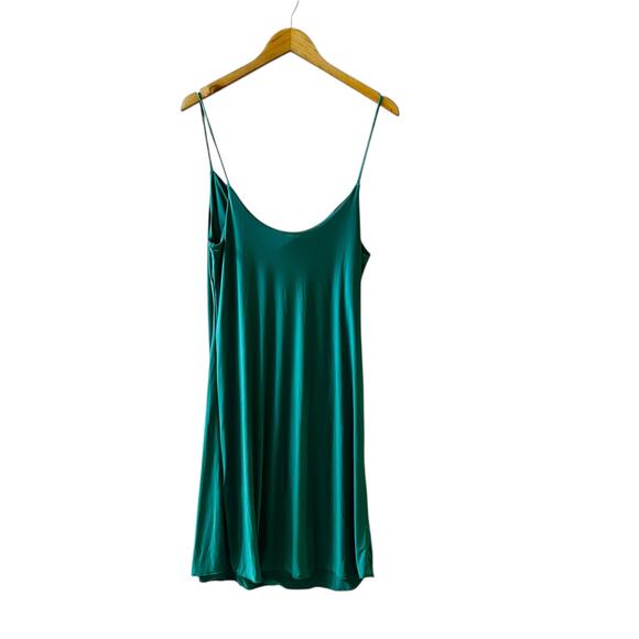 Sincerely Jules Cowl Neck Spaghetti Strap Dress Size XL NWT Green - Picture 2 of 7